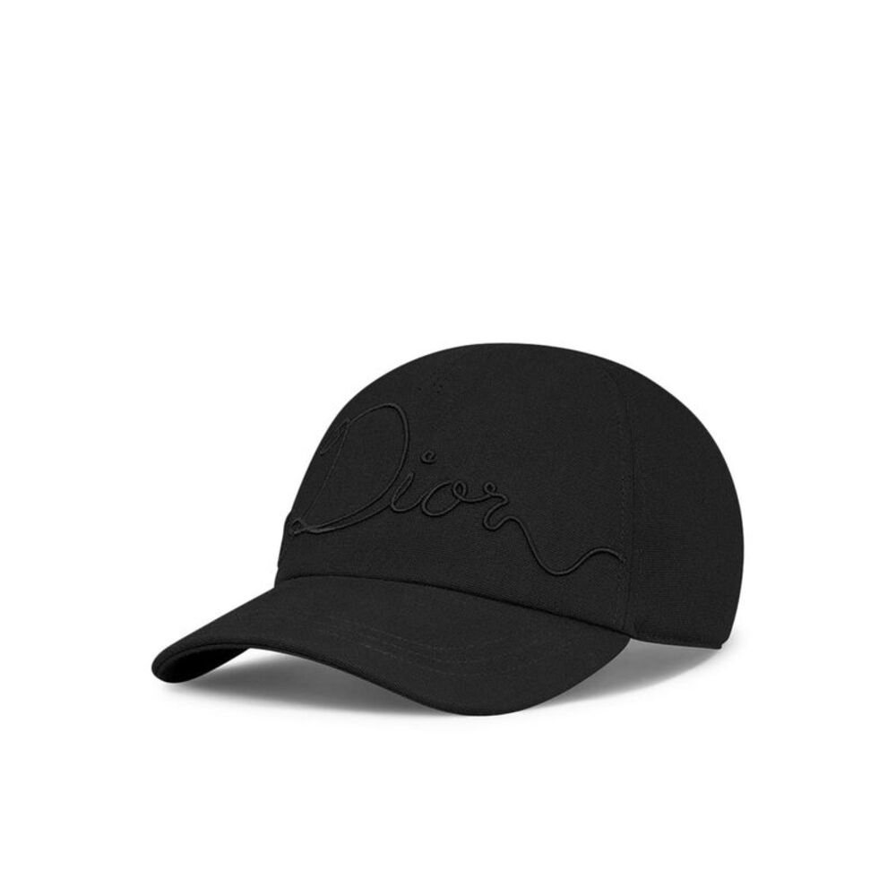 Christian Dior Men Cotton Canvas Ribbon Hat - Picture 2 of 2